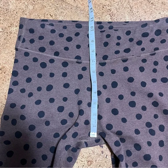 Pact Pure Active Polka Dot Organic Cotton Leggings In Brown & Black Sz M - Picture 8 of 12